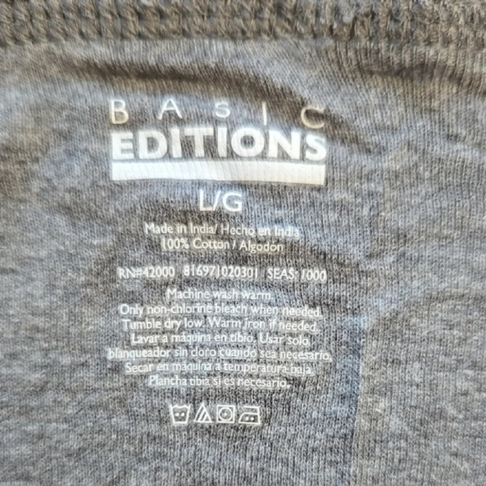 Basic Editions Gray Men's Briefs - Picture 2 of 3